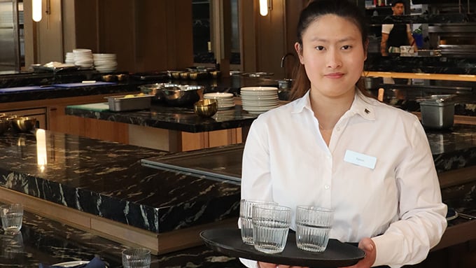 Project Employ graduate Kimiyo working at JW Marriot
