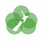 an icon showing a map of new zealand with five circles an icon showing a map of new zealand with five circles